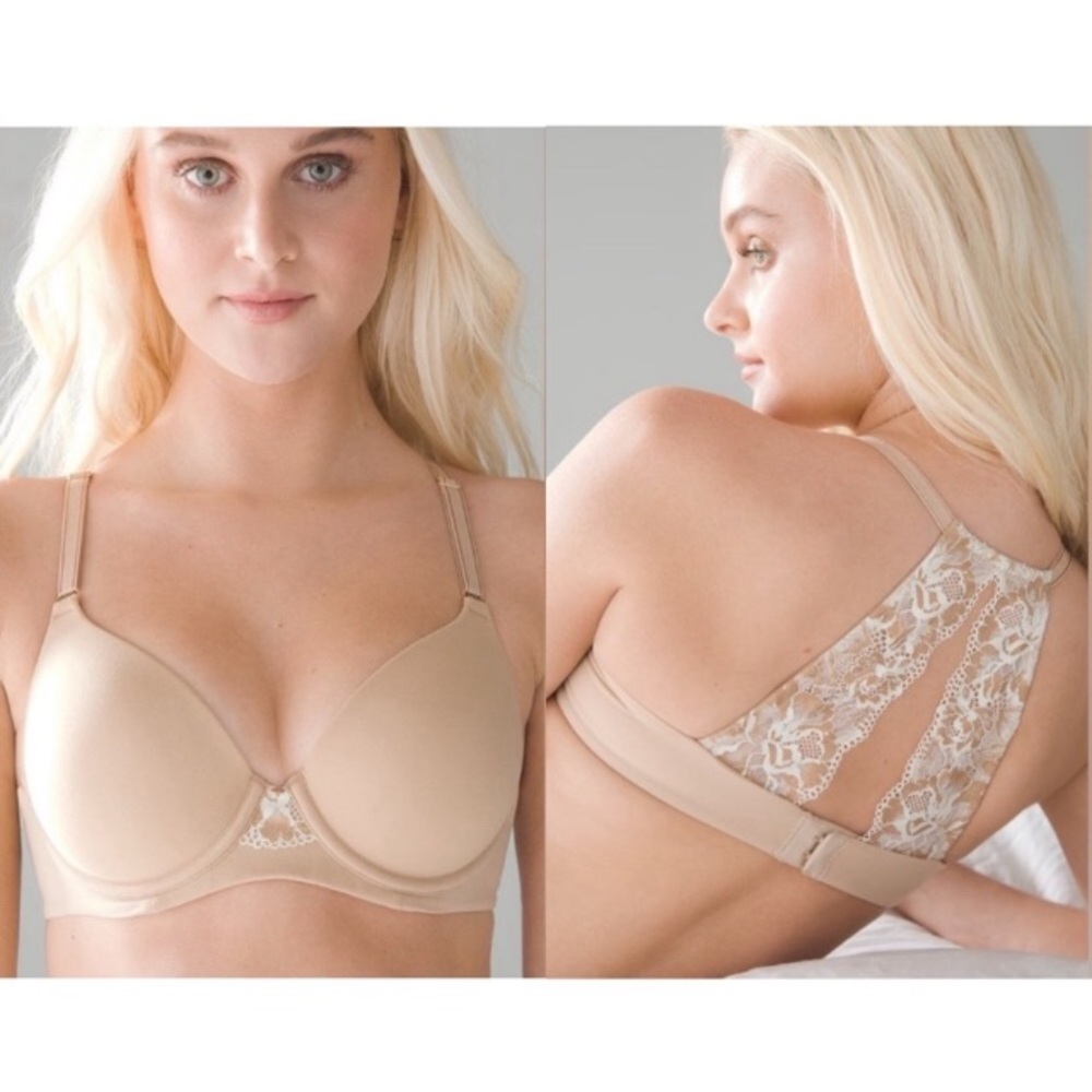 Soma Beige Lace Back Bra
